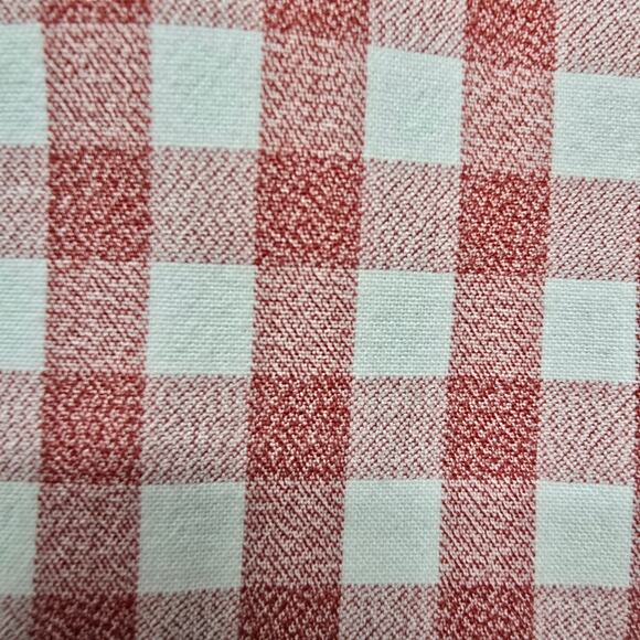 J. Crew Jaspe Cotton Shirt Men M Slim Fit Red White Gingham Check Long Sleeve - Picture 3 of 13